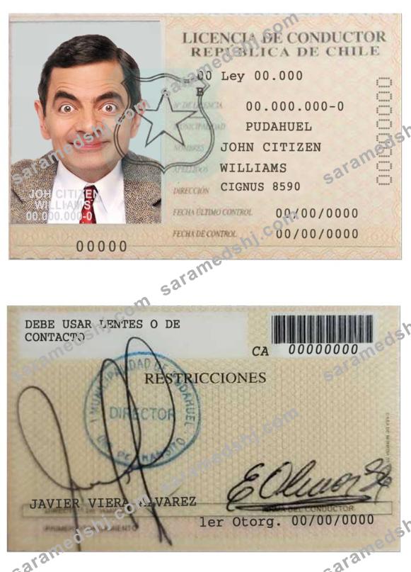Chile licencia de conductor